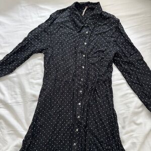 Free People Button Down Mini Dress